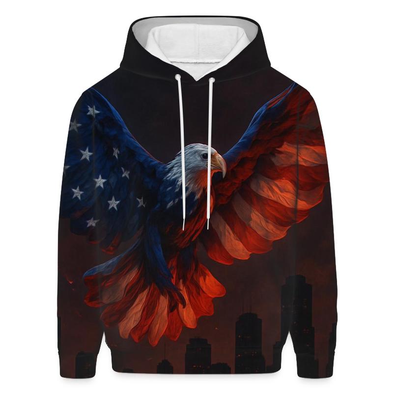 Liberty Flame Sky Flag custom hoodies