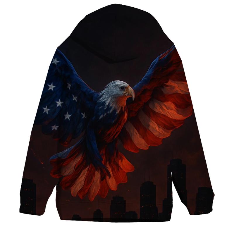 Liberty Flame Sky Flag custom hoodies