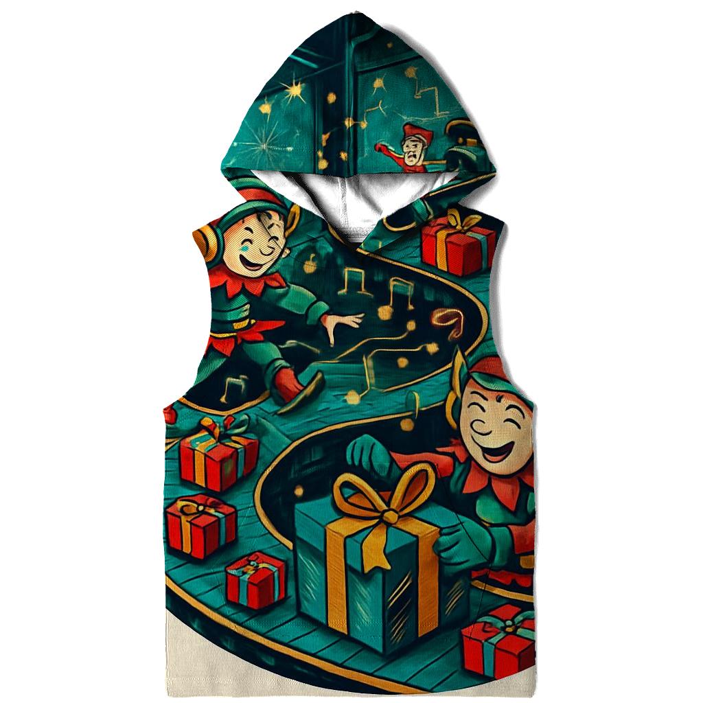 Elves Midnight Gift Factory Jam graphic hoodies