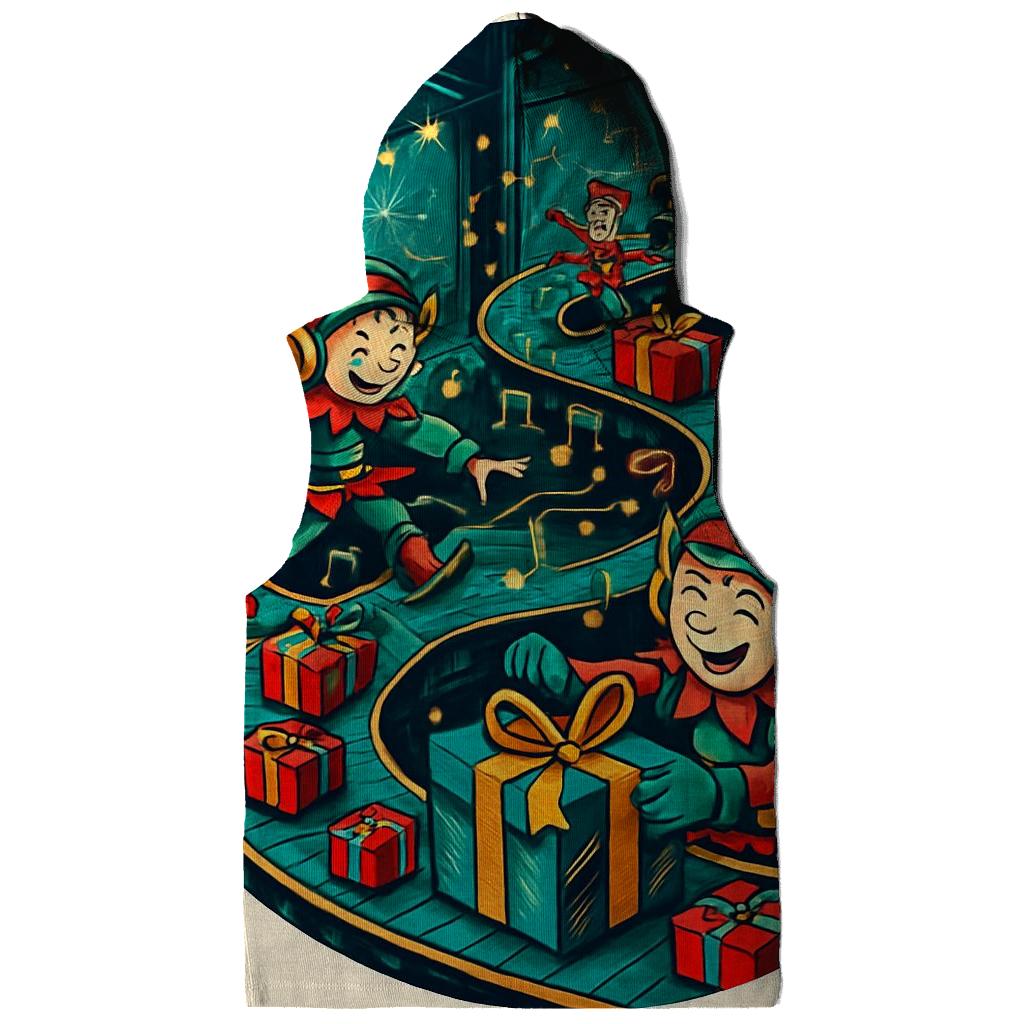 Elves Midnight Gift Factory Jam graphic hoodies