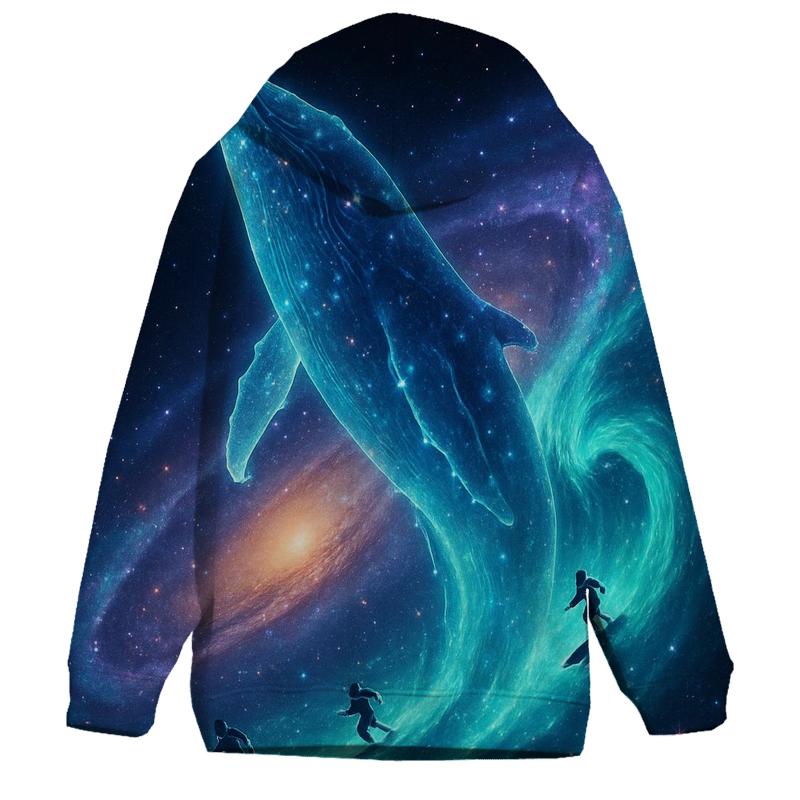 Whale Of The Andromeda Tides embroidered hoodies