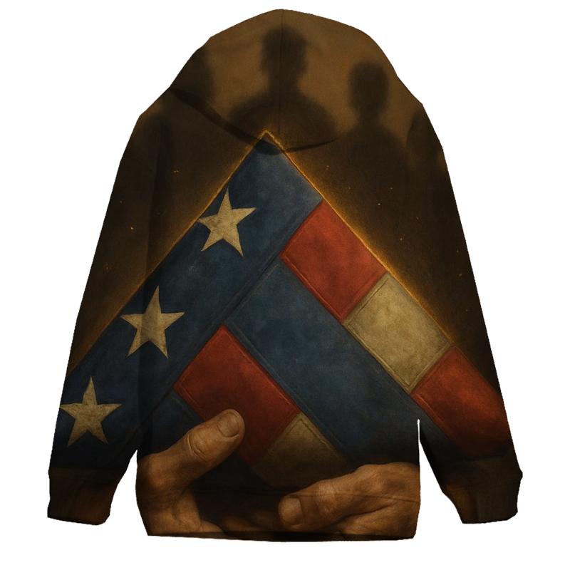 Silent Promise Of The Folded Flag heavyweight hoodies