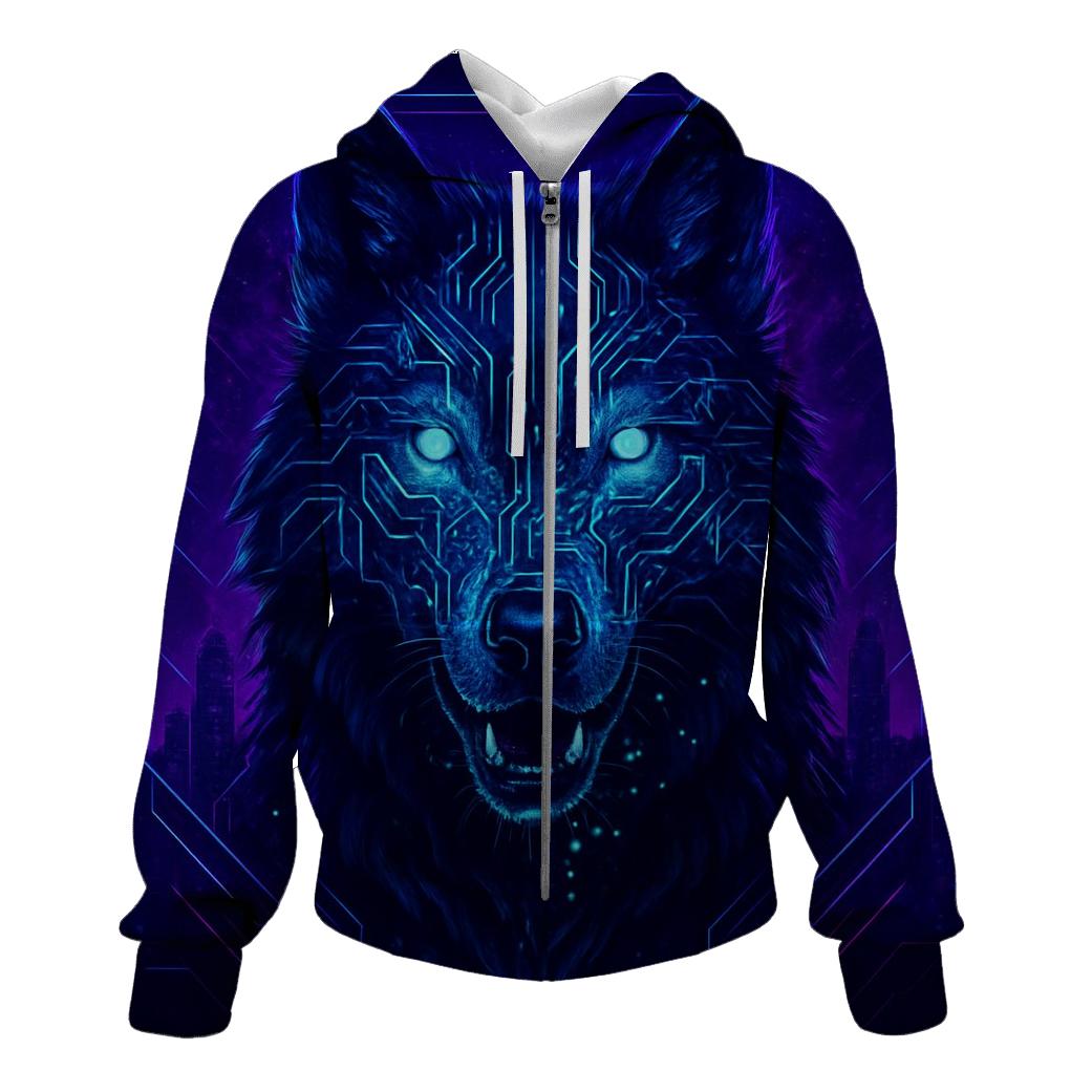Lunar Circuit Alpha Wolf lightweight hoodies