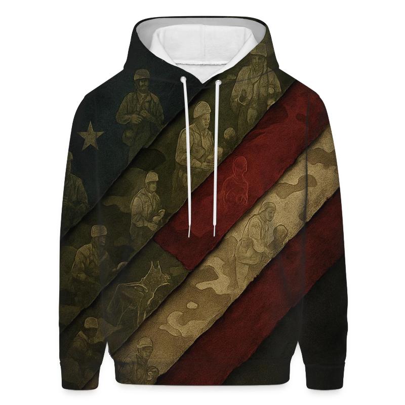 Camouflage Of Freedom graphic hoodies