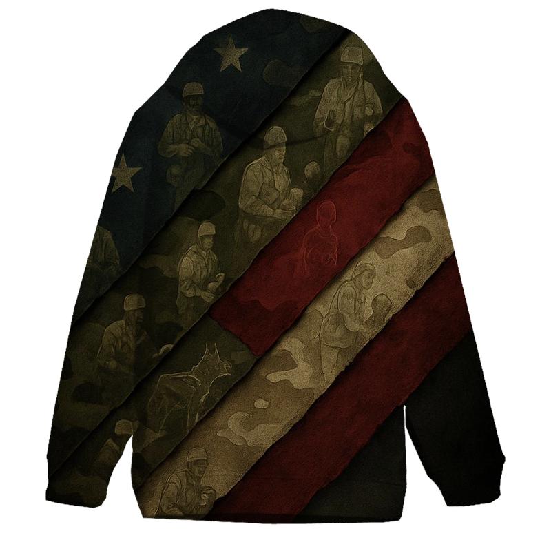 Camouflage Of Freedom graphic hoodies