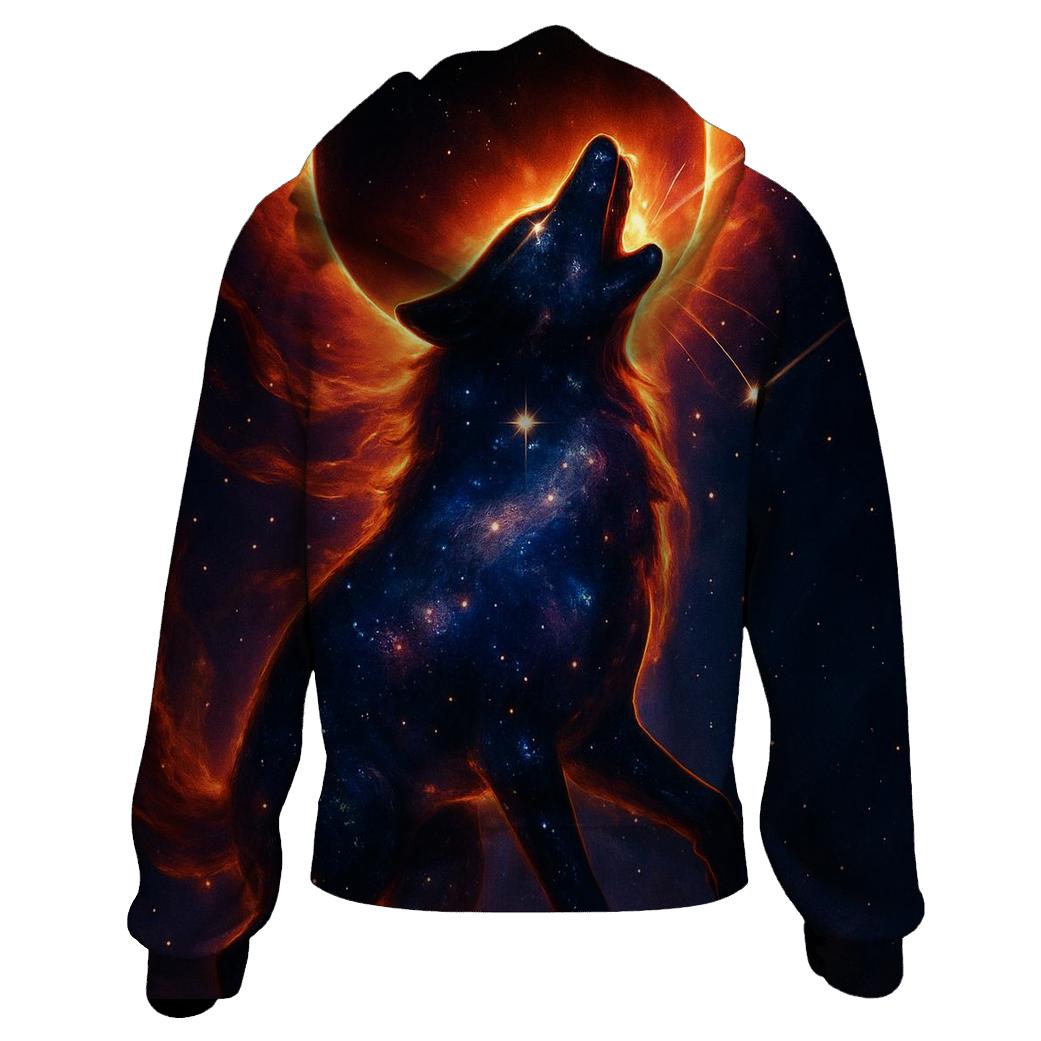 Astral Howl Eclipse embroidered hoodies