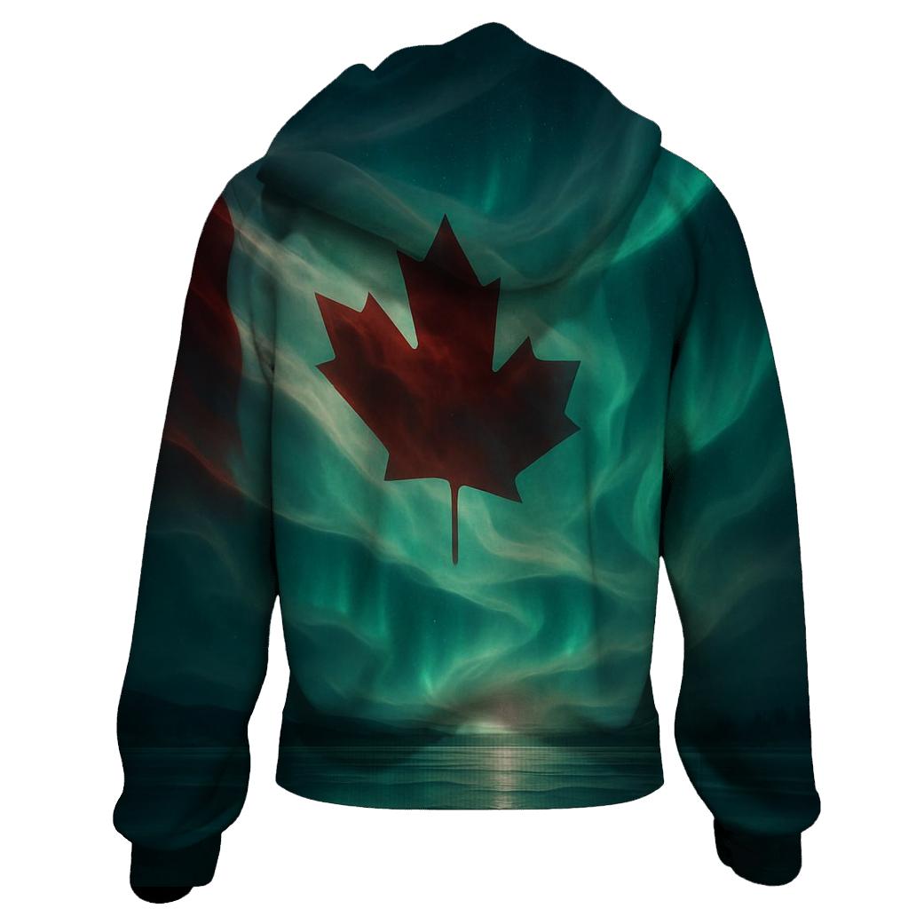 Aurora Over The Maple Banner hoodie designs