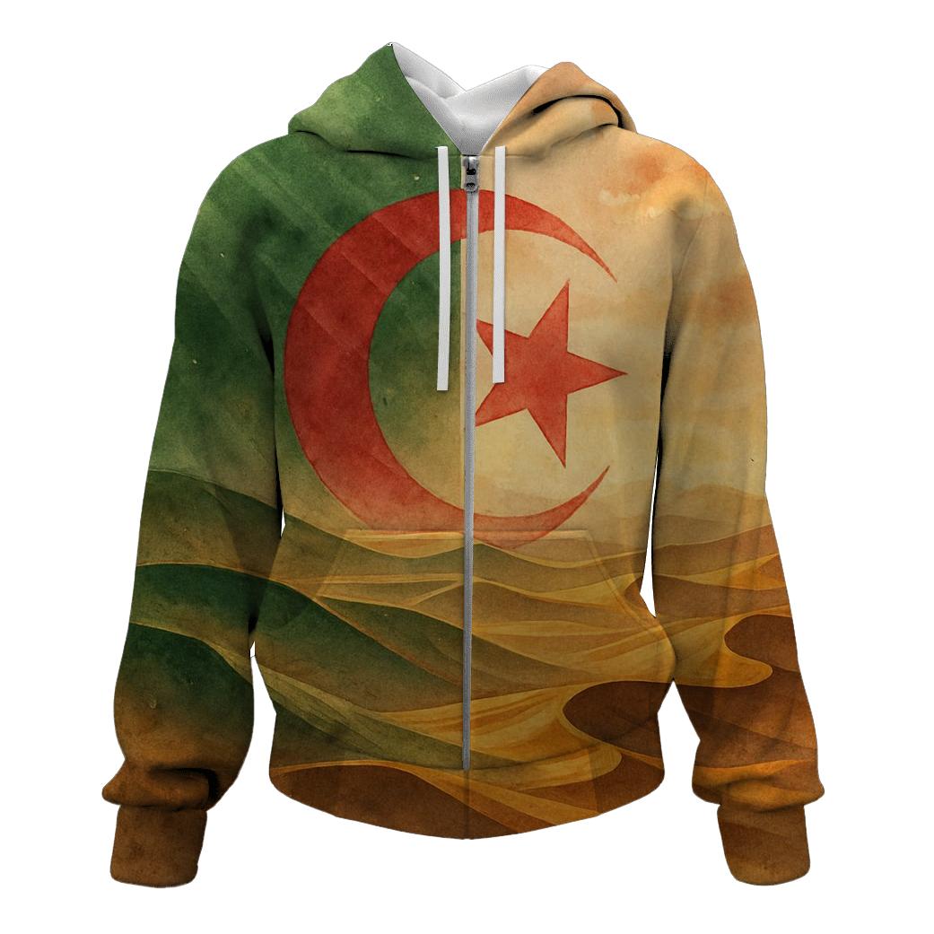Saharan Dunes In Tricolor Winds hoodie styles