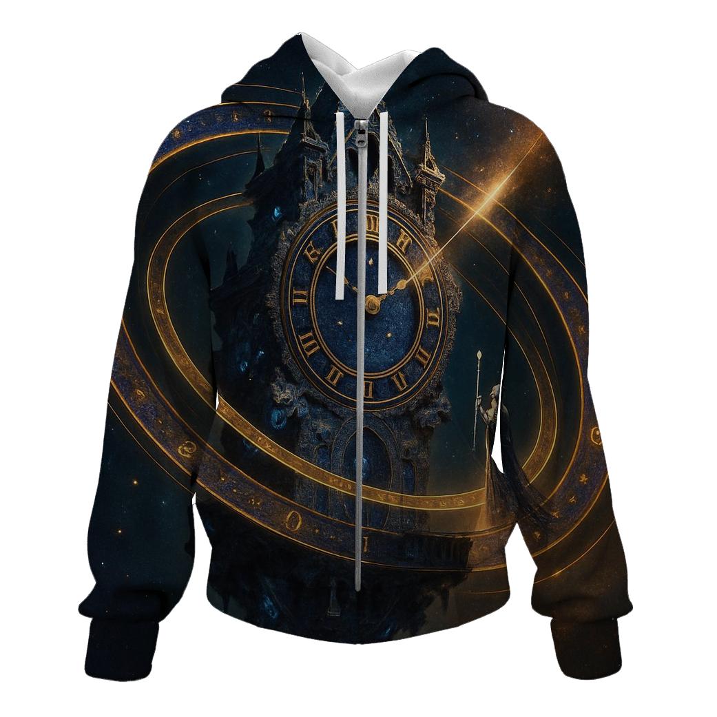 Chrono Rings Of The Cosmic Clocktower designer hoodies