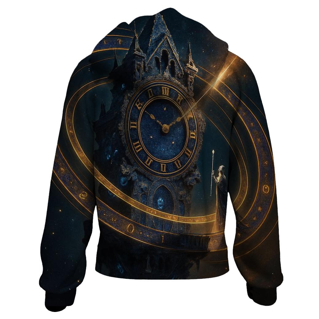 Chrono Rings Of The Cosmic Clocktower designer hoodies