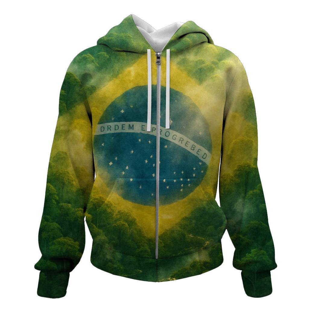 Brazilian Forest Constellation Flag heavyweight hoodies