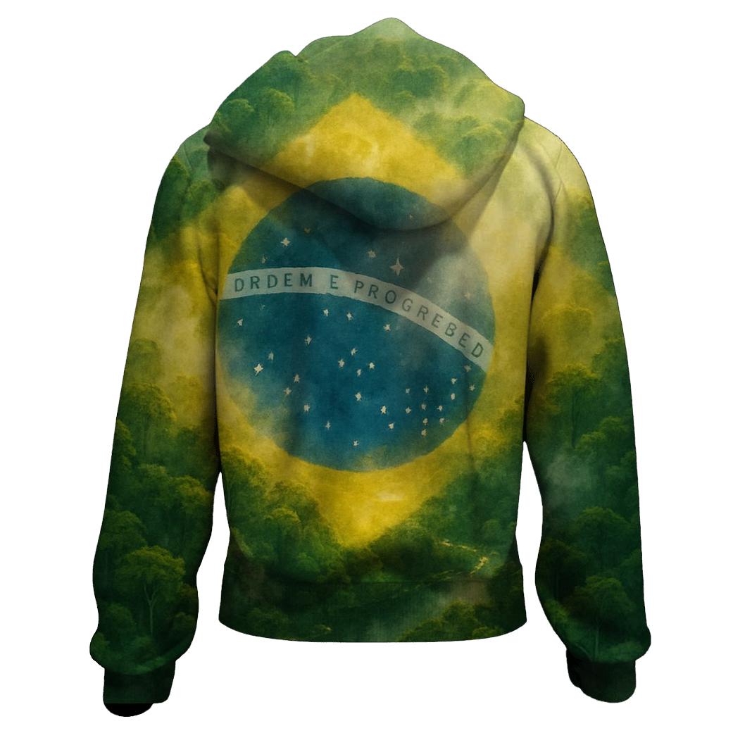 Brazilian Forest Constellation Flag heavyweight hoodies
