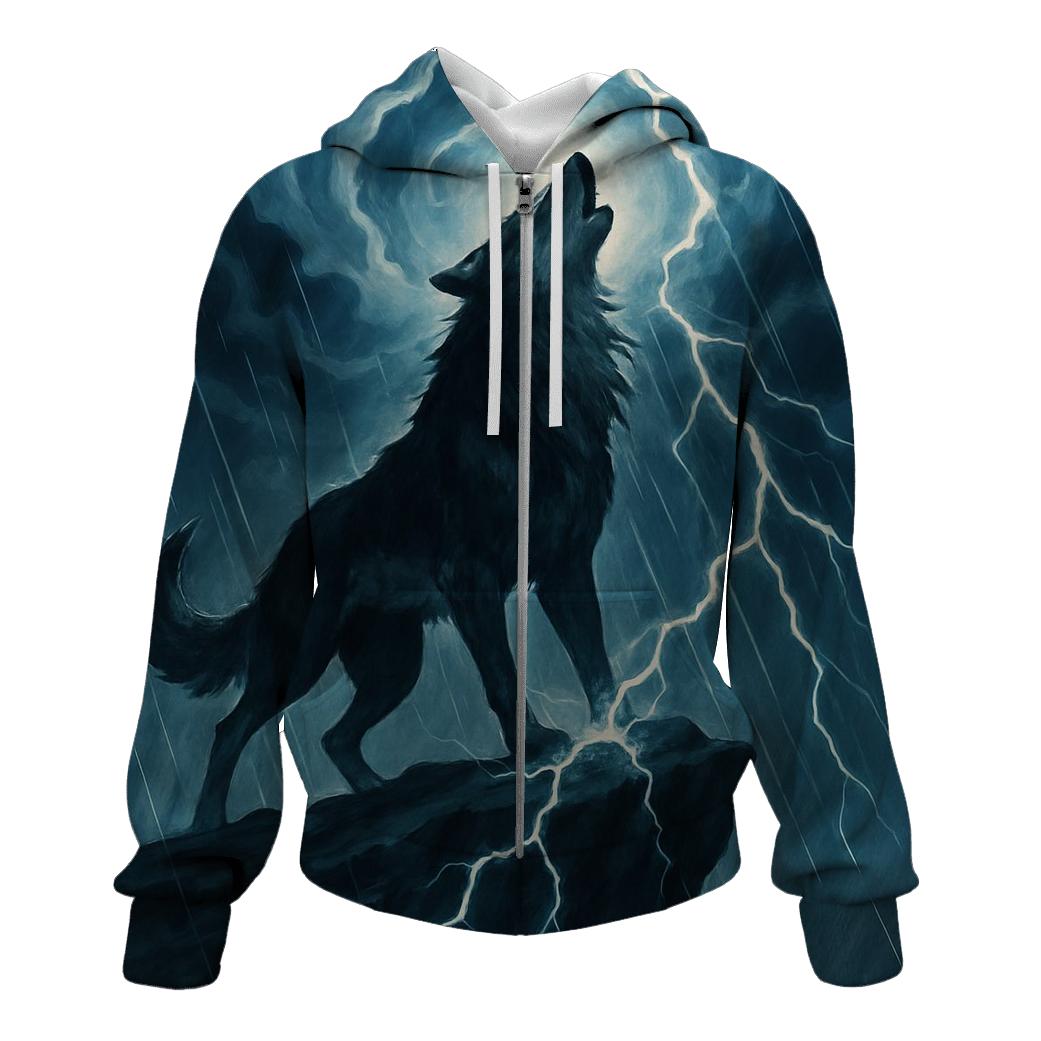 Storm Caller Cliffside Wolf custom hoodies