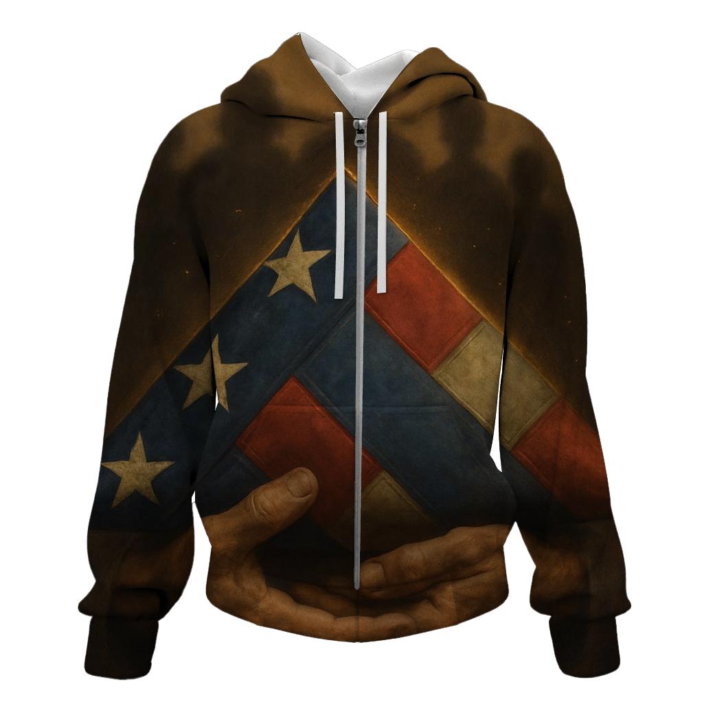 Silent Promise Of The Folded Flag hoodie designs