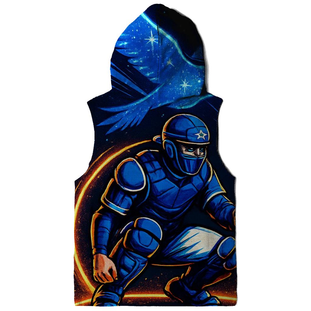 Celestial Cage Catcher Blue Jays zip-up hoodies