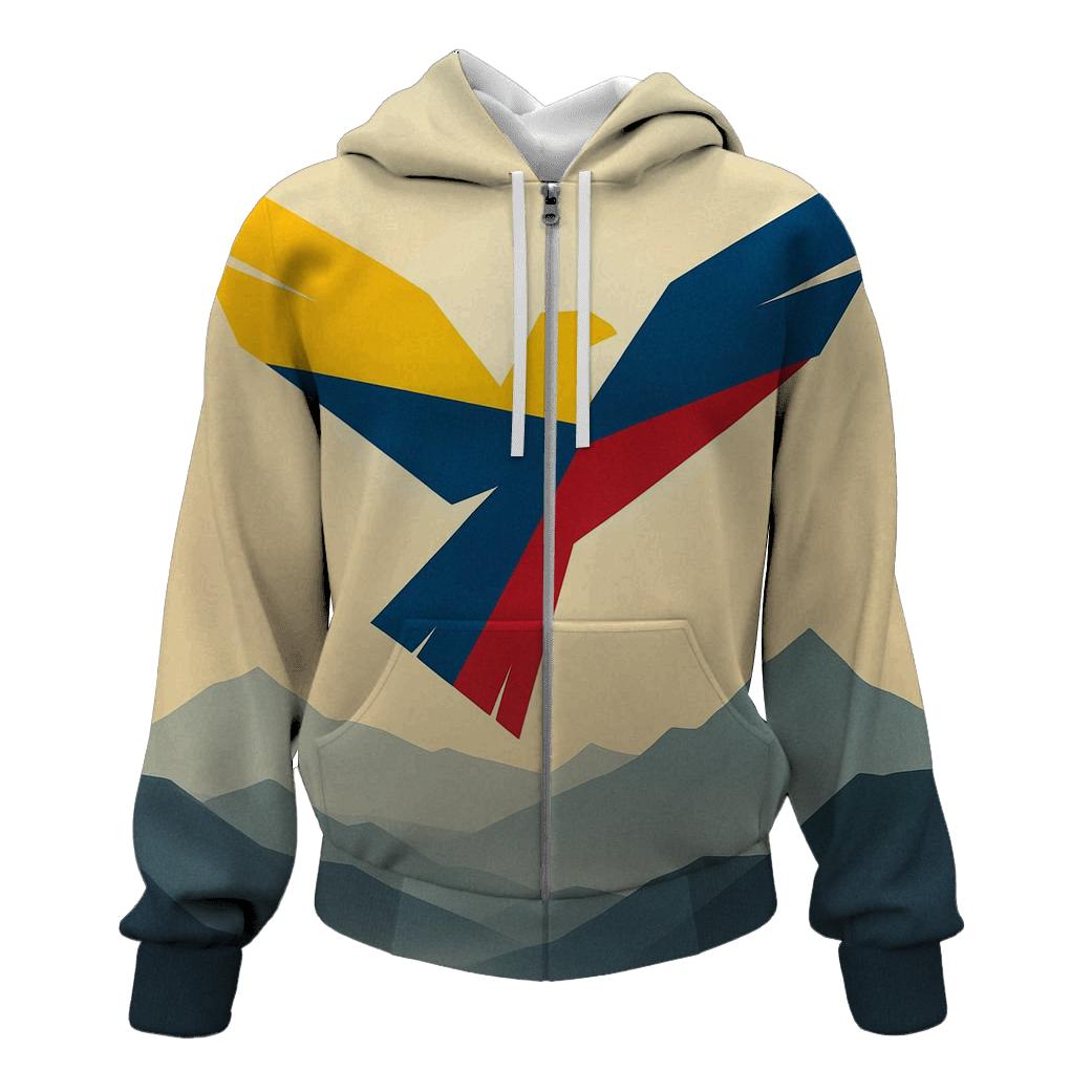 Eagle Of The Andes Sky embroidered hoodies