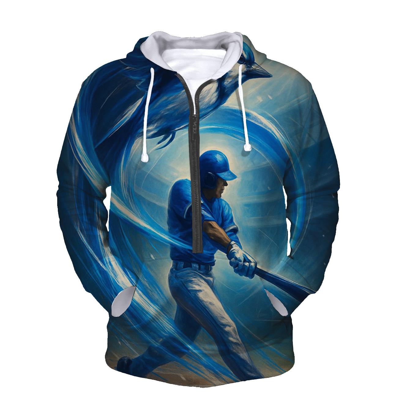 Blue Jays Sky Arc Home Run Surge printed hoodies