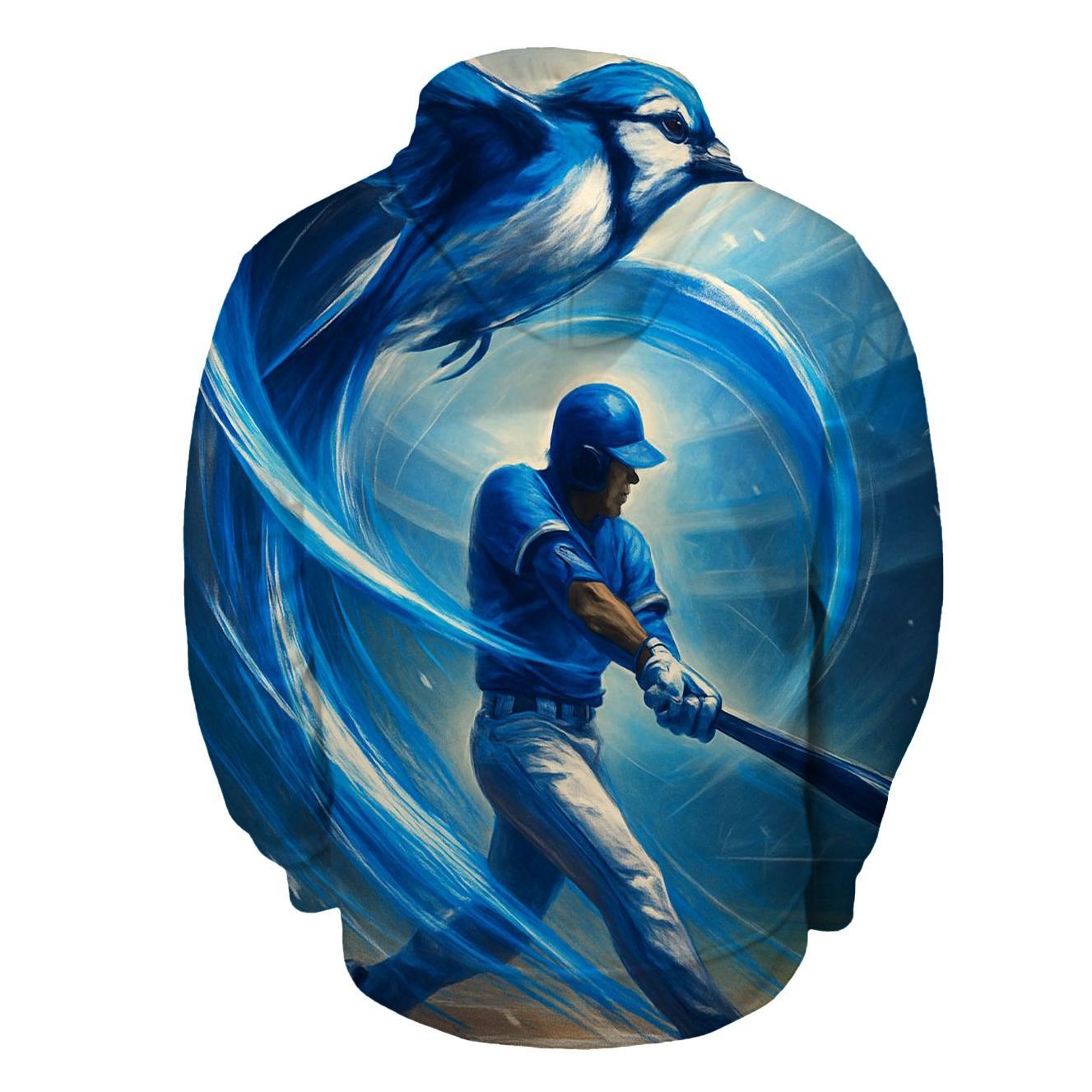 Blue Jays Sky Arc Home Run Surge printed hoodies