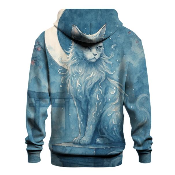 Moonlit Shrine Guardian Cat hoodie trends