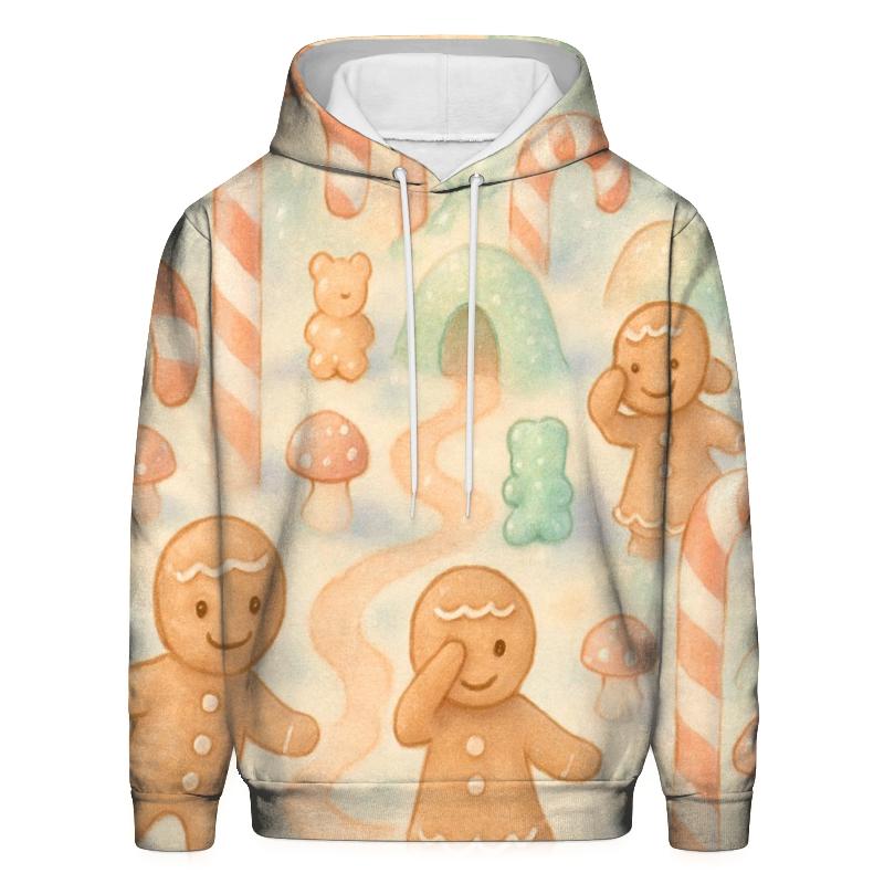 Gingerbread Forest Hide And Seek embroidered hoodies