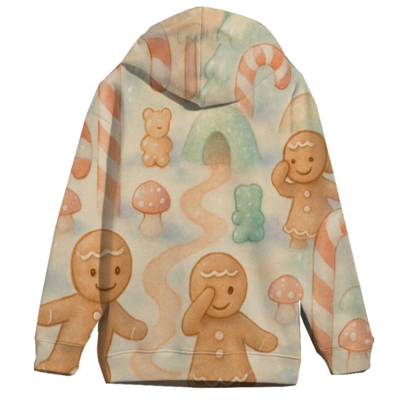 Gingerbread Forest Hide And Seek embroidered hoodies