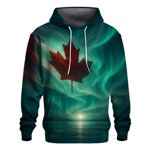 Aurora Over The Maple Banner designer hoodies