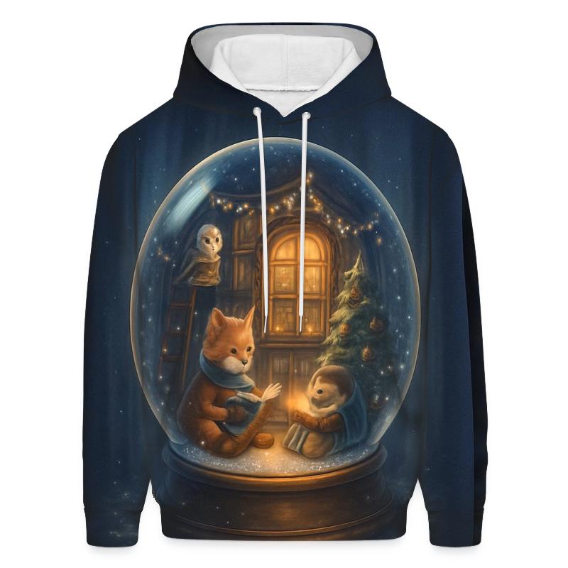 Snow Globe Library Night hoodie trends