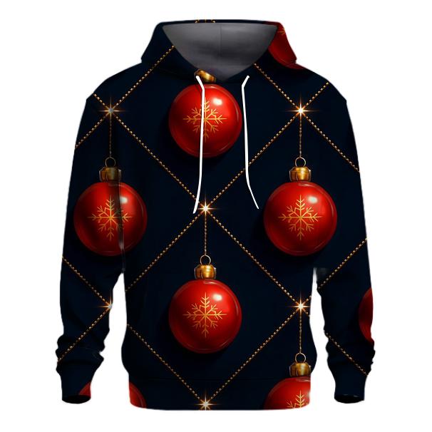 Crimson Ornaments Lattice On Midnight Sky premium hoodies