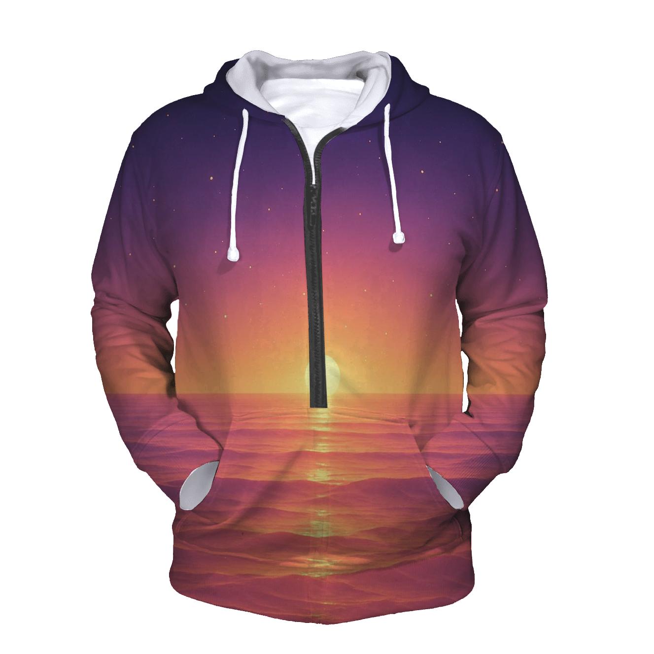 Solar Tides At Dusk premium hoodies