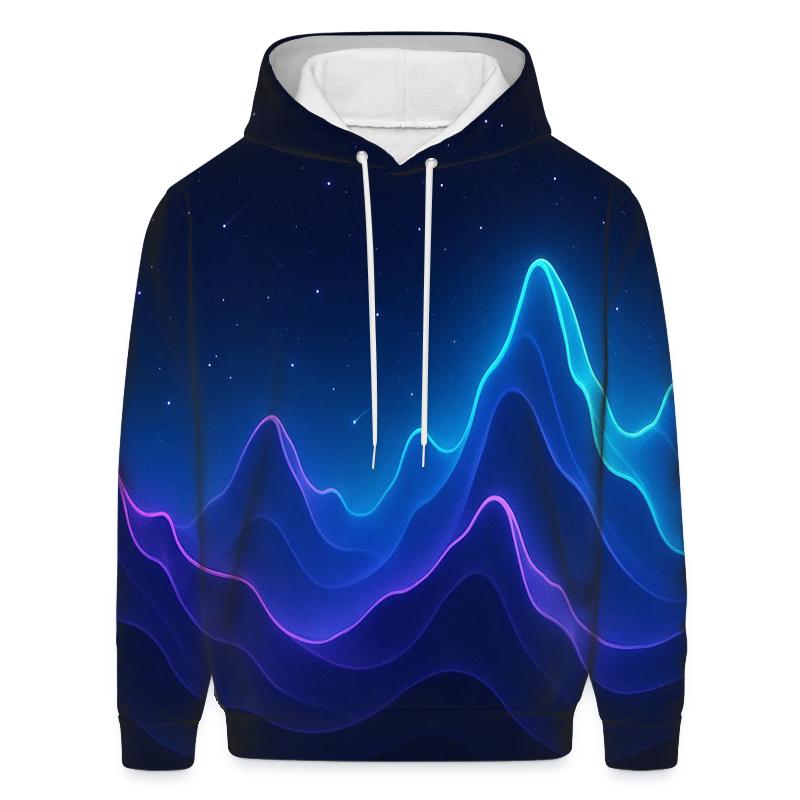 Starlit Gradient Skyline Waves hoodie trends