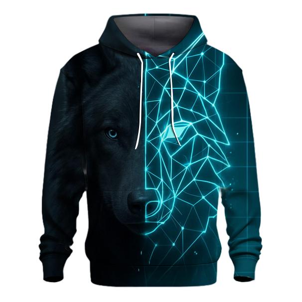 Urban Shadow Duality Wolf heavyweight hoodies