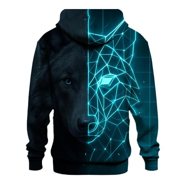 Urban Shadow Duality Wolf heavyweight hoodies