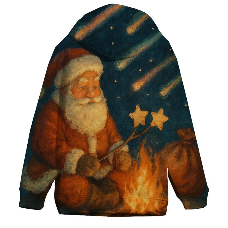 Meteor Shower Campfire Santa designer hoodies