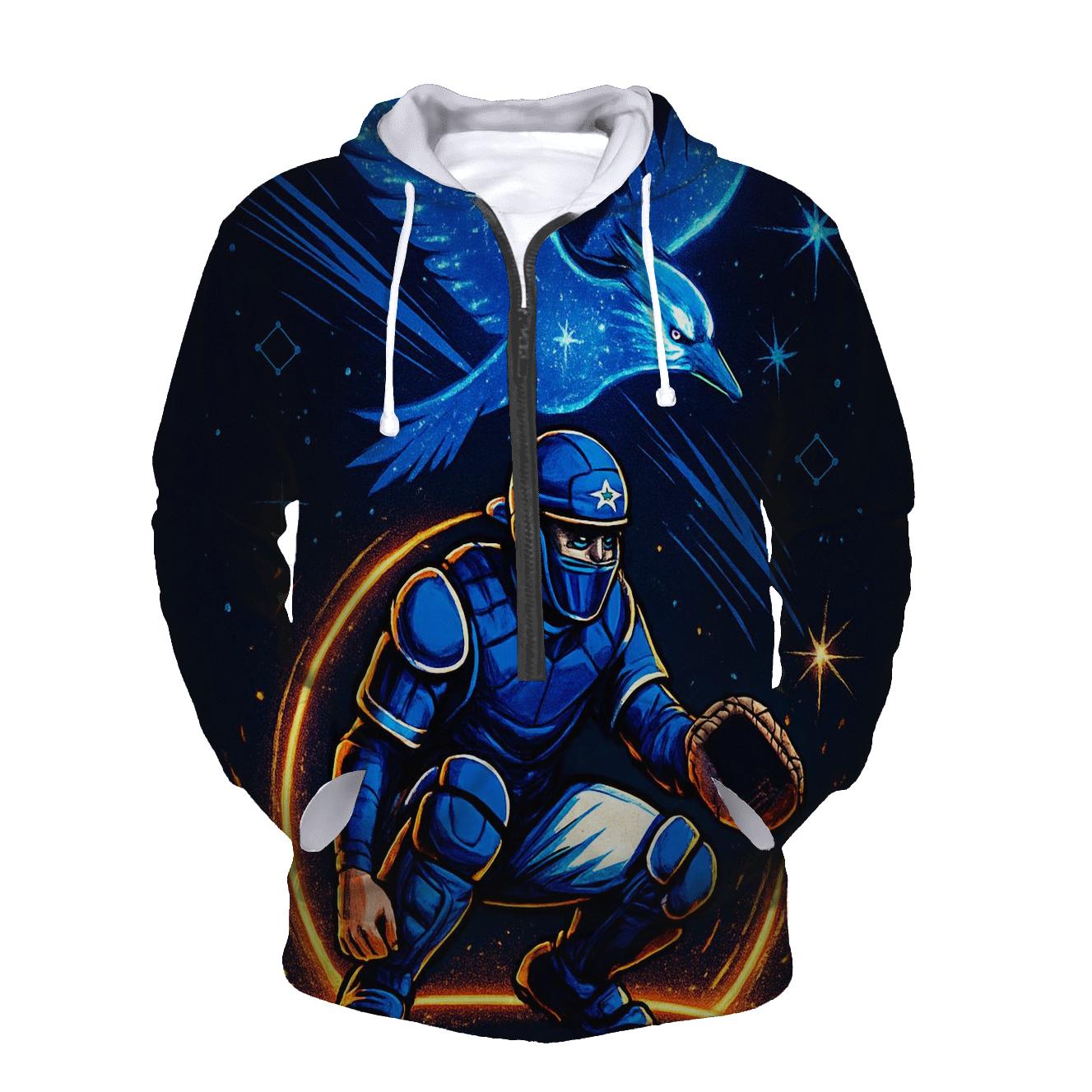 Celestial Cage Catcher Blue Jays heavyweight hoodies
