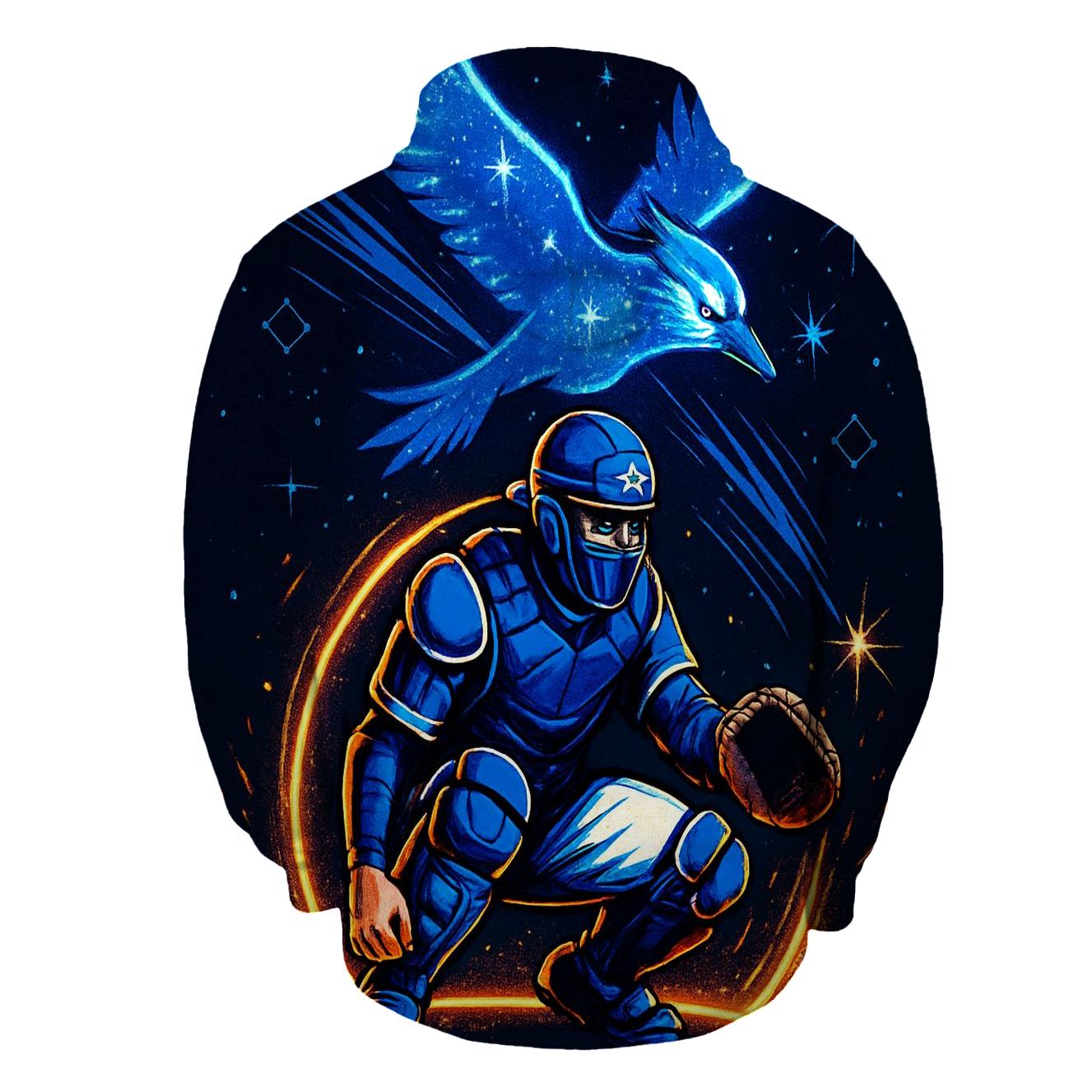 Celestial Cage Catcher Blue Jays heavyweight hoodies