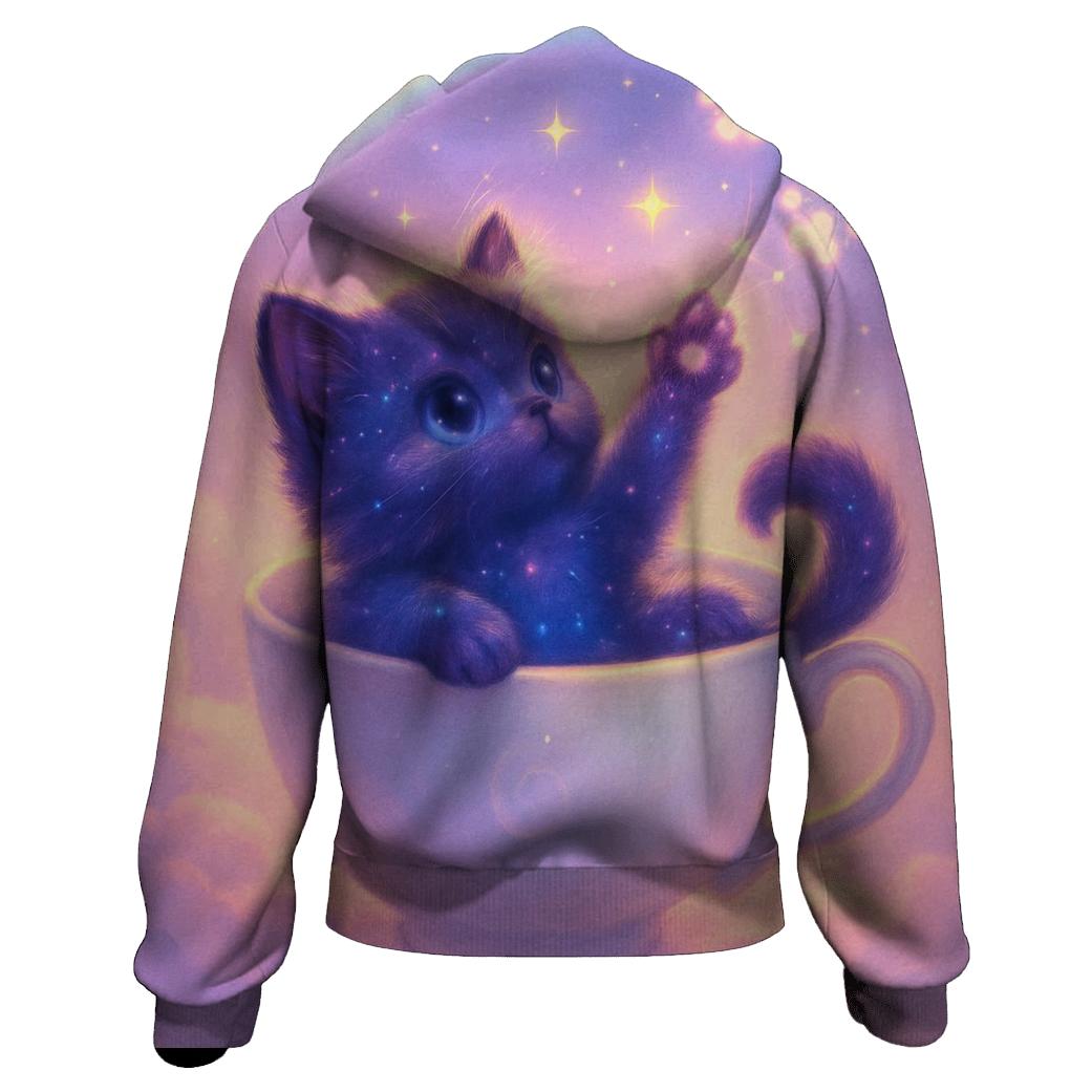 Celestial Teacup Kitten hoodie trends