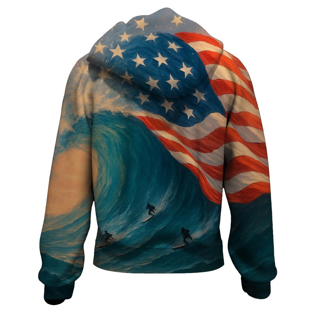 Ocean Waves Of Freedom hoodie trends