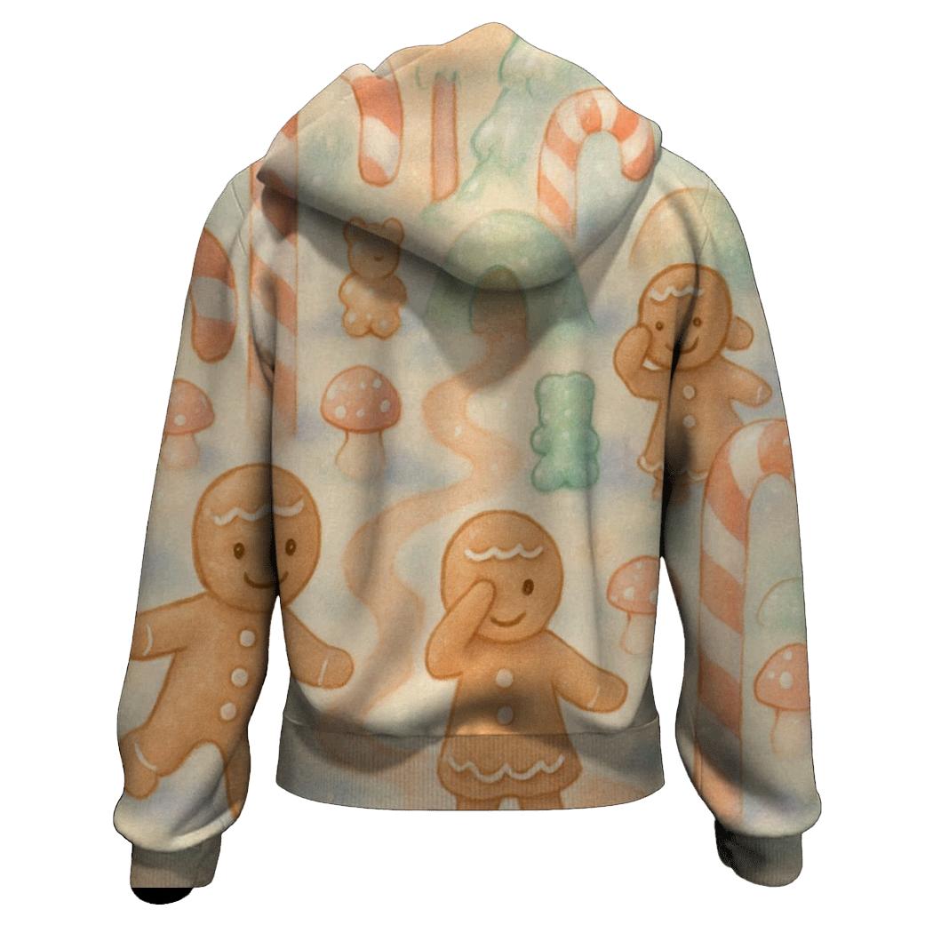Gingerbread Forest Hide And Seek premium hoodies