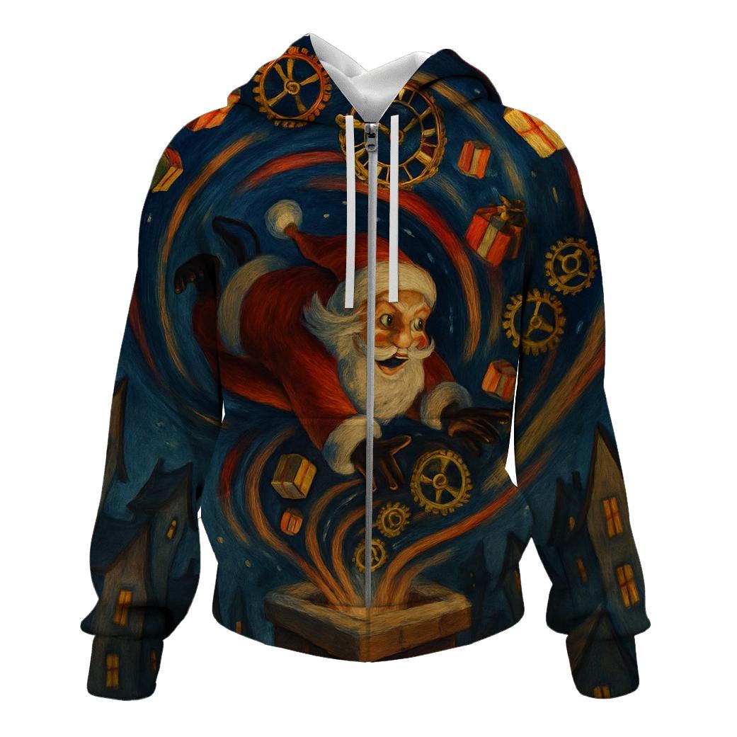 Time Warp Chimney Santa hoodie trends