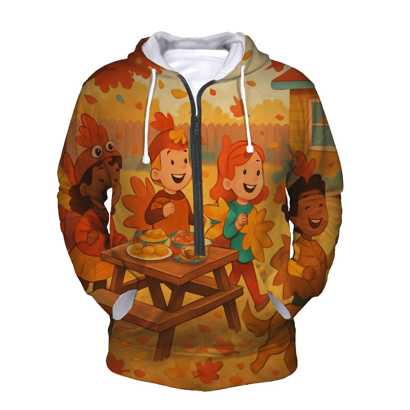 Little Turkeys Backyard Parade lightweight hoodies