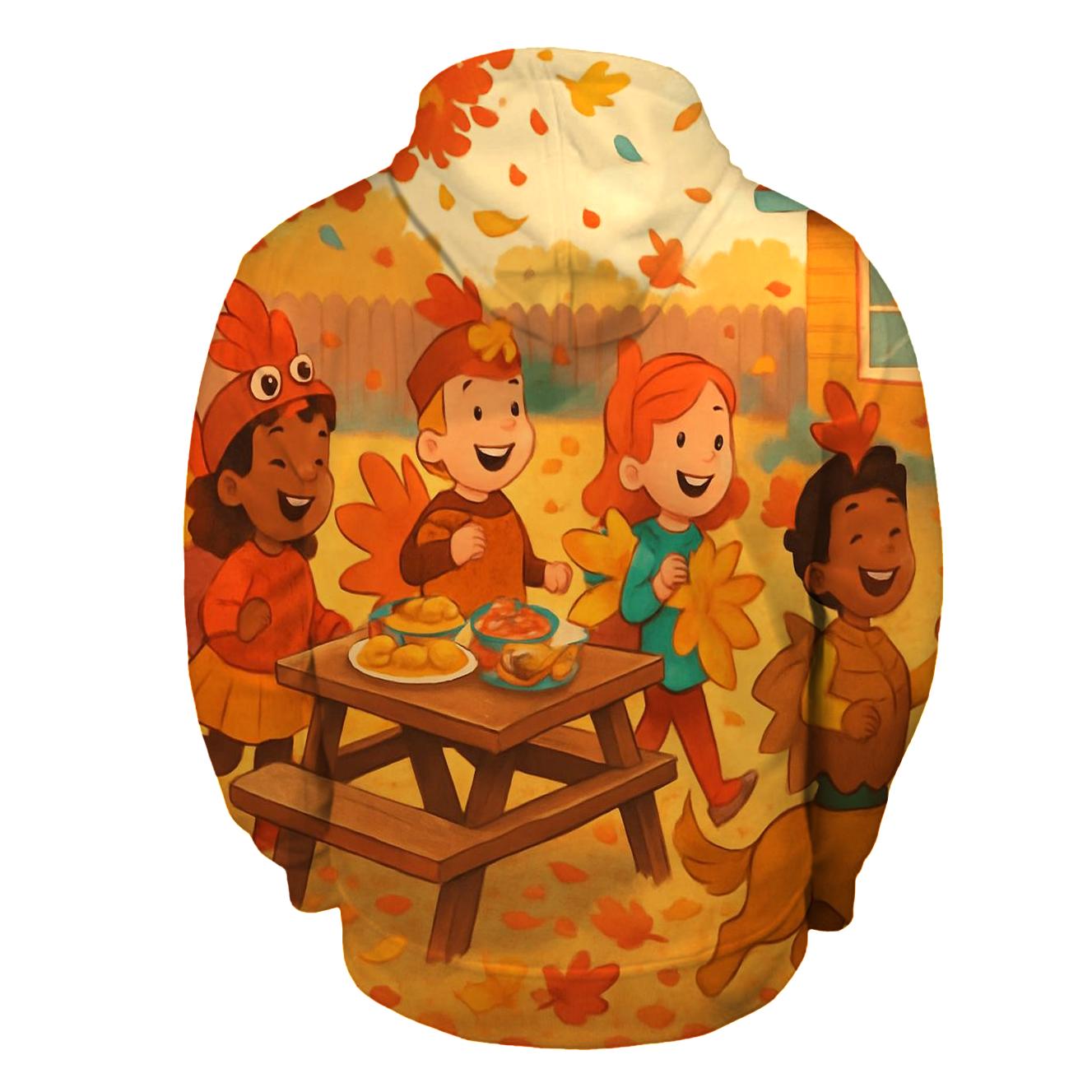 Little Turkeys Backyard Parade lightweight hoodies