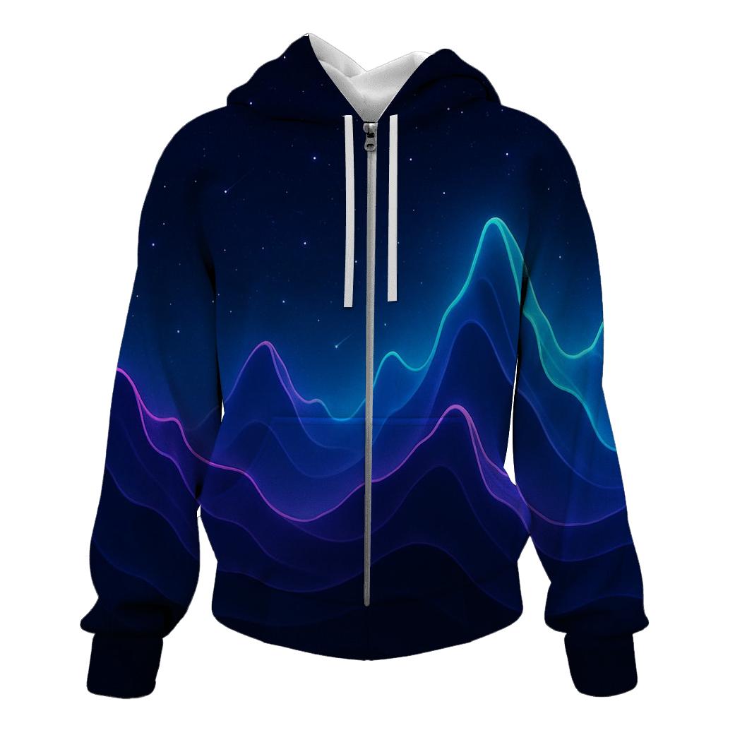 Starlit Gradient Skyline Waves hoodie trends