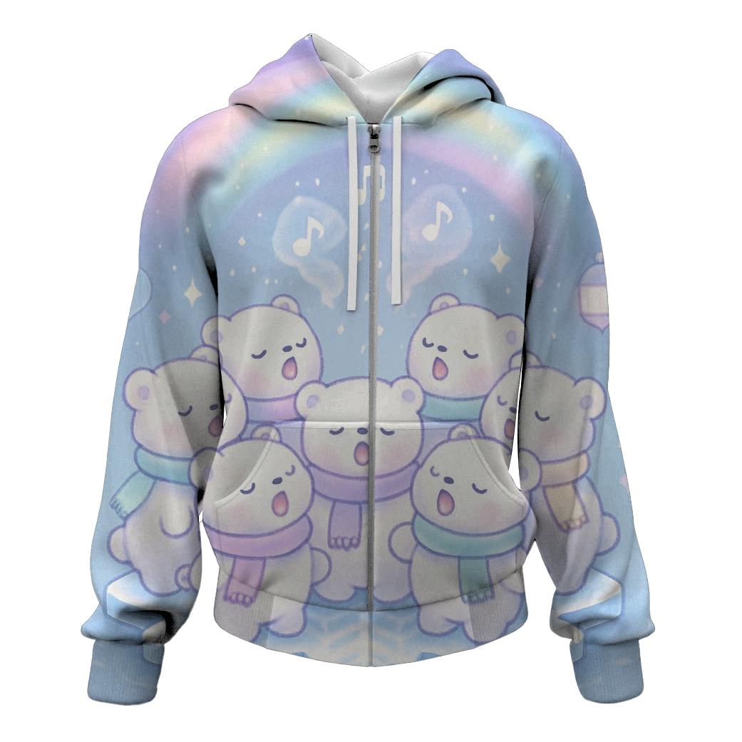 Polar Bear Caroling Choir custom hoodies