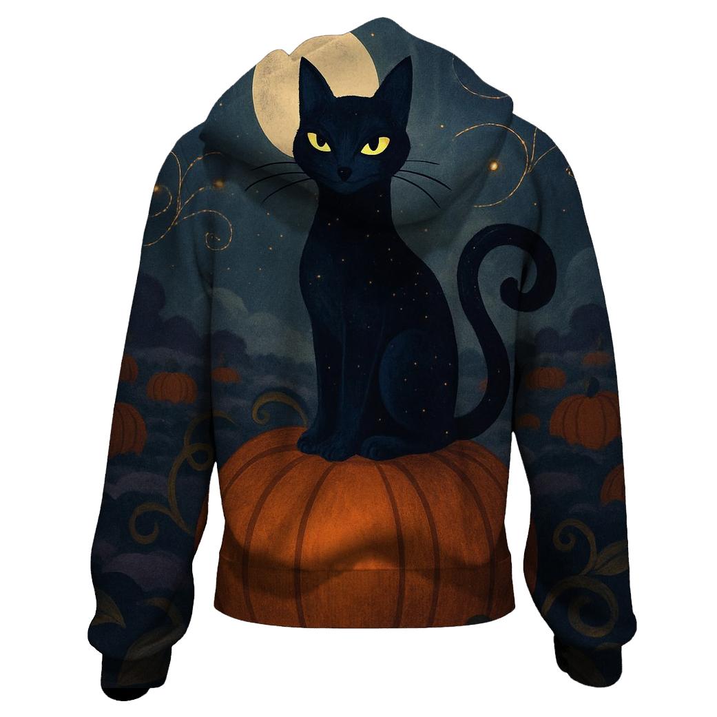 Pumpkin Patch Moonlight Cat hoodies fashion