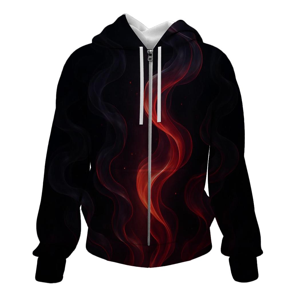 Gradient Horizon Smoke Trails printed hoodies