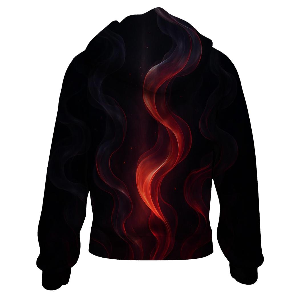Gradient Horizon Smoke Trails printed hoodies