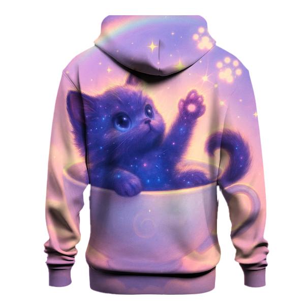 Celestial Teacup Kitten pullover hoodies