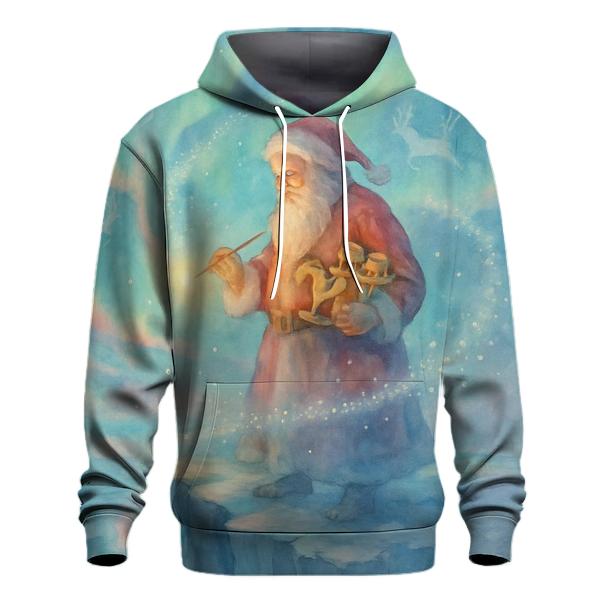 Aurora Workshop Santa embroidered hoodies