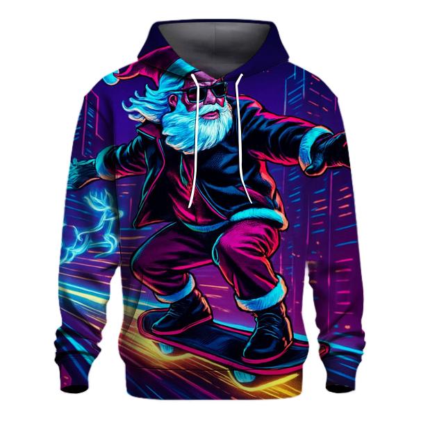 Neon City Skater Santa hoodie designs