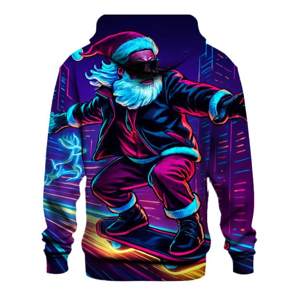 Neon City Skater Santa hoodie designs